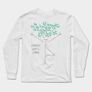 Cartoon tree yoga pose Long Sleeve T-Shirt